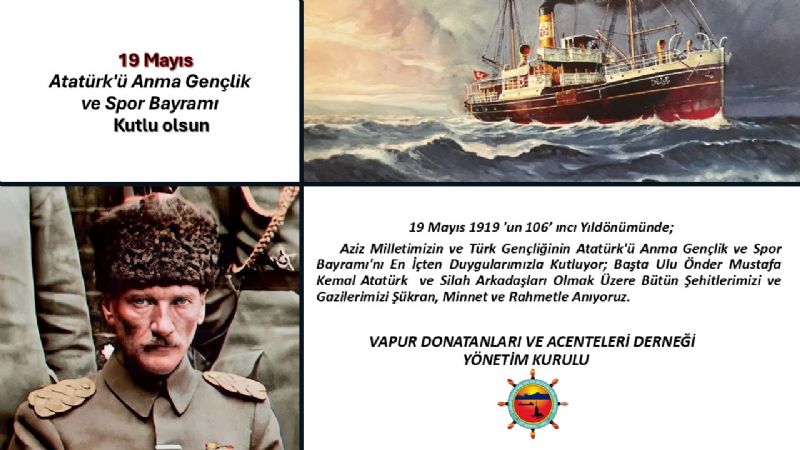 19 MAYIS ATATÜRK'Ü ANMA, GENÇLİK VE SPOR BAYRAMINIZ KUTLU OLSUN 1